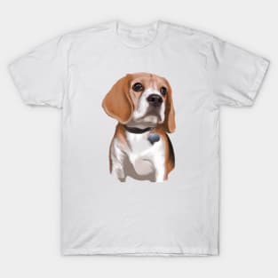 Cute Beagle Drawing T-Shirt